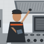 Manutenção de cozinha industrial em São Paulo com técnico avaliando equipamentos